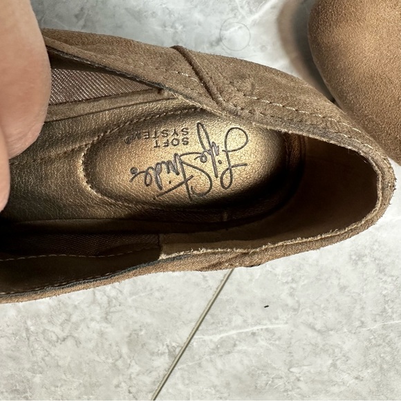 Life stride soft system wedge booties brown women’s 7.5 - Picture 4 of 7